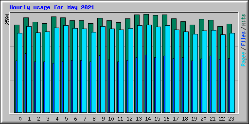 Hourly usage for May 2021